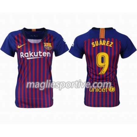 Completo Calcio Barcellona SUAREZ 9 Donna Divisa Prima 2018/2019